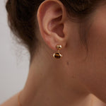 Tiger's Eye Stone Drop Earrings-Gembea Jewelry