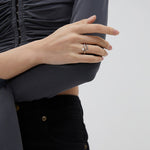 Minimalist Freshwater Pearl Open Ring-Gembea Jewelry