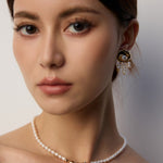 Bow Freshwater Pearl Beaded Necklace-Gembea Jewelry