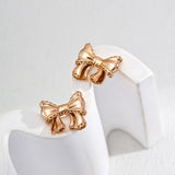 Vintage Bow Stud Earrings-Gembea Jewelry