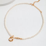 Minimalist Natural Freshwater Pearl Necklace-Gembea jewelry