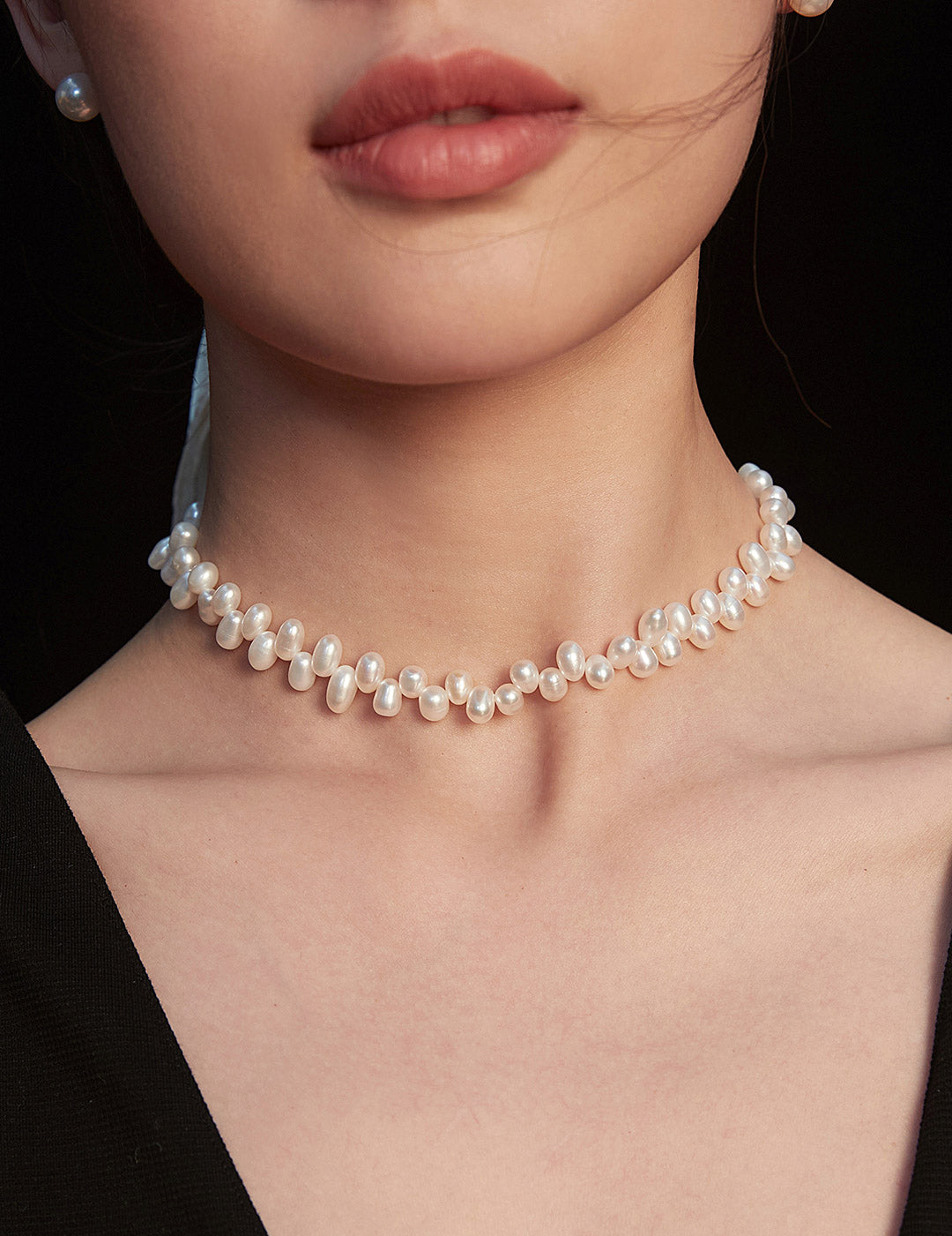 Elegant Freshwater Pearl Necklace-Gembea Jewelry